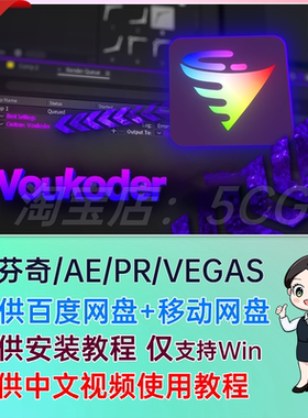 达芬奇/AE/PR/VEGAS 插件加速视频渲染导出输出插件 Voukoder Pro