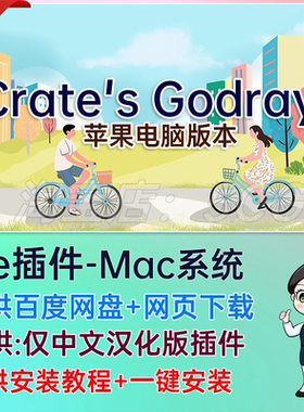 Mac中文汉化AE插件丁达尔光效放射体积光 Crate's Godrays Crates