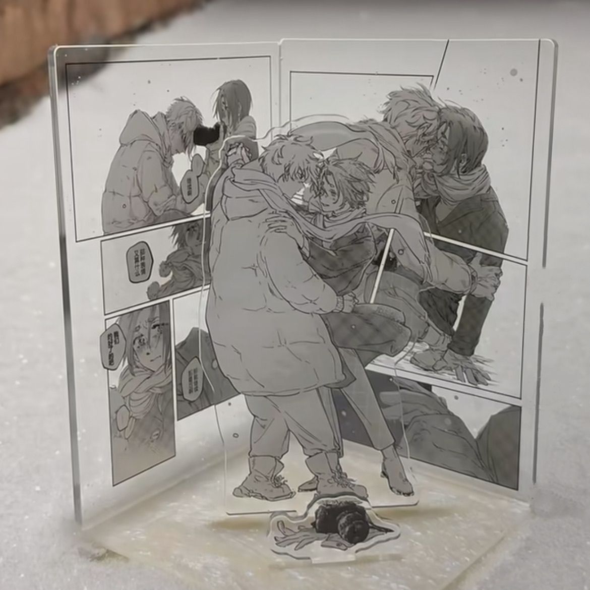 小红书同款蓝色监狱凪玲雪中热恋场景立牌绝美亚克力摆件装饰谷美