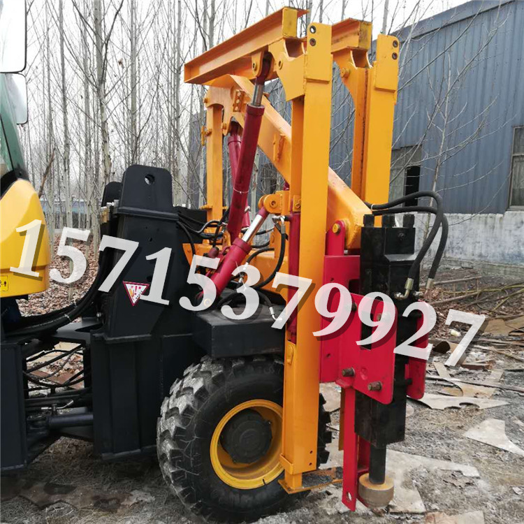 高速公路波形护栏打桩机地基建筑工程 大型打孔机 打桩机经济实用
