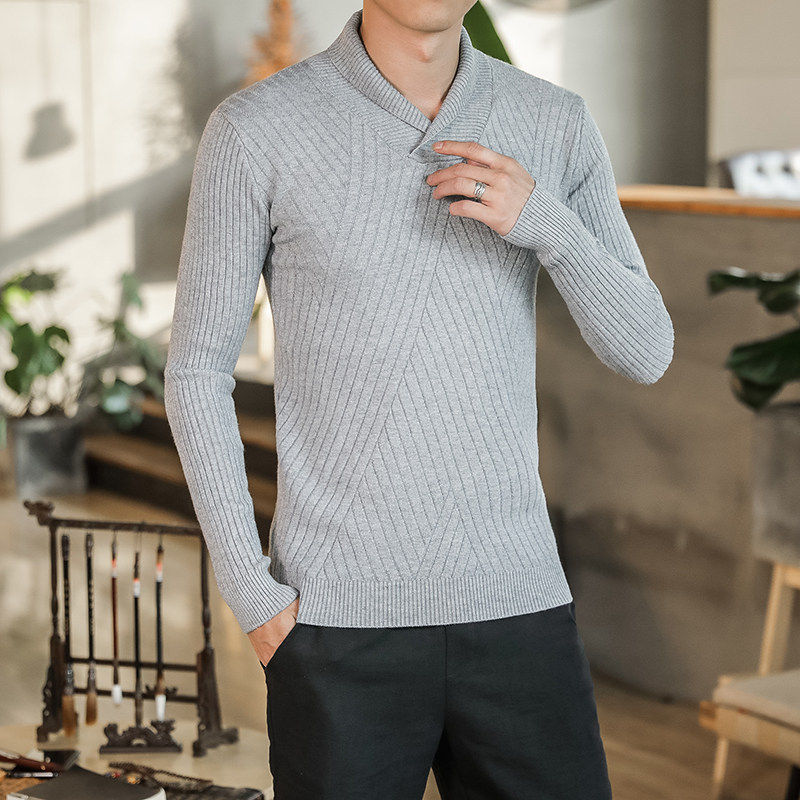 秋季男装改良汉服针织衫男士中国风古风青年唐装古装打底衫毛衣,男装,汉服,淘宝优惠券,粉丝福利购,淘宝优惠卷