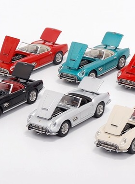 GFCC 1:64 红色 1960法拉利250GT  加州敞篷 开盖版 合金汽车模型