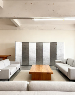 实木古典复古银箔屏风漆画隔断折叠玄关沙发茶室移动背景墙定制画