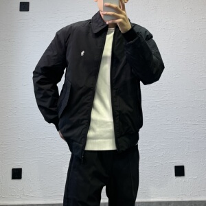 冬季新款翻领保罗棉服ins潮牌百搭行政夹克棉衣精神小伙痞帅外套