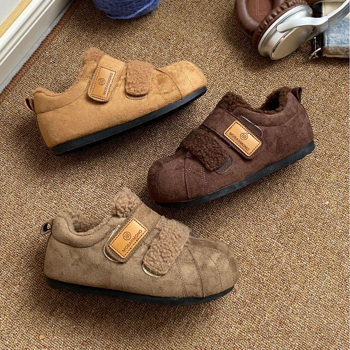 复古厚底勃肯鞋女款棉鞋子2025新款秋冬加绒豆豆鞋保暖雪地靴,女鞋,时尚雪地靴,淘宝优惠券,粉丝福利购,淘宝优惠卷