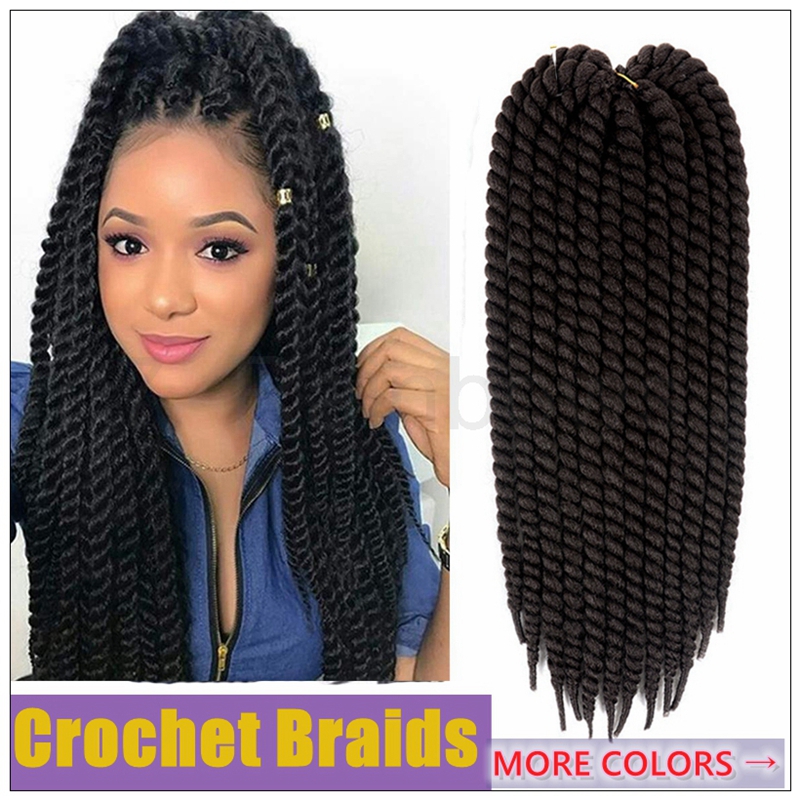 Jumbo Havana Mambo Twist Hair Braids Ombre Crochet Braids