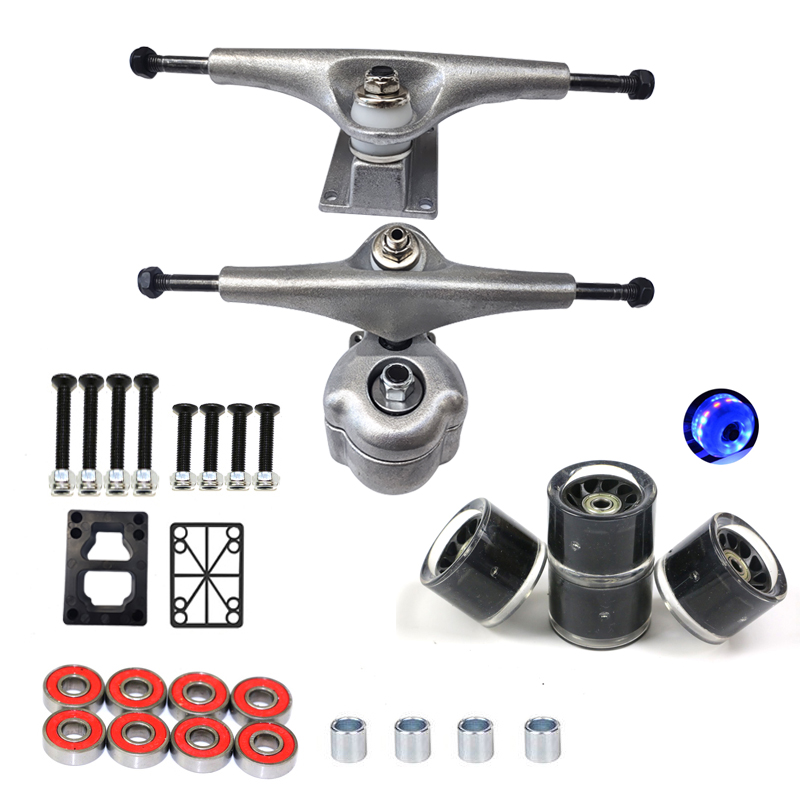 儿童滑板配件轮子滑板配件滑板支架轮子滑轮43 60 80CM枫木滑板桥