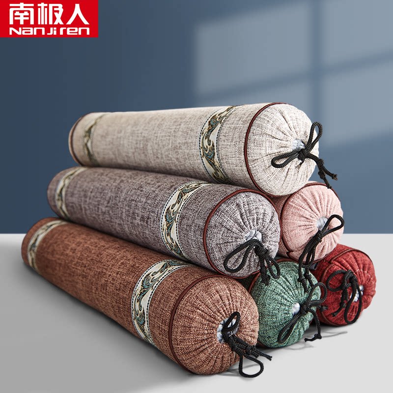 荞麦颈椎枕劲椎枕头护颈睡觉专用助睡眠糖果圆柱圆形长颈枕