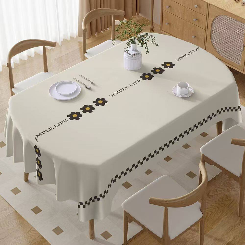 椭圆桌布防水防油免洗防烫2025新款轻奢高级感餐桌布欧式茶几台布,居家布艺,桌布,淘宝优惠券,粉丝福利购,淘宝优惠卷