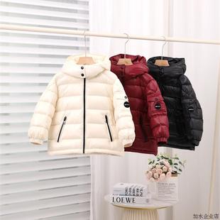 高品质儿童经典加厚羽绒服冬季新款男童女童百搭时尚90白鸭绒外套