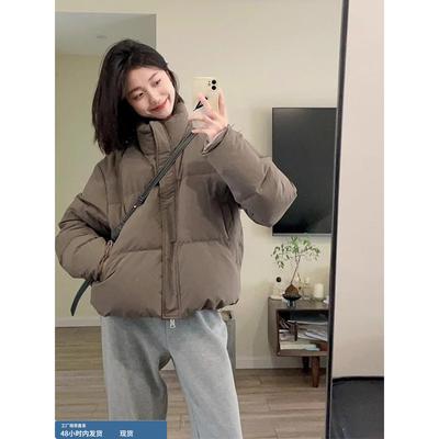 高充绒量版型巨好看的羽绒服女2025冬季新款高级感保暖白鸭绒短款