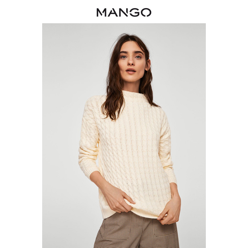 MANGOÅ®×°2018´ºÏÄ´ÖÏßÕëÖ¯±àÖ¯ÖиßÁìëÒ ³¤Ðä´òµ×ÉÀ23065712