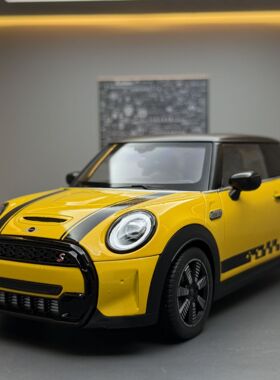 新款 合金1:18minicooper S汽车儿童玩具车模型摆件