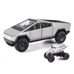 新款 1: 24 Tesla Pickup Alloy Car Simulation Model Boy Toy