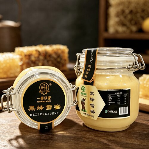 小兴安岭一春伊蜜500g黑蜂雪蜜