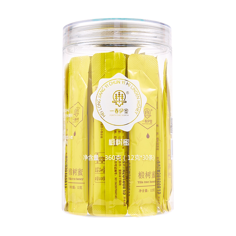 一春伊蜜椴树蜂蜜小包装纯正天然黑龙江条装独立袋装便携装结晶30