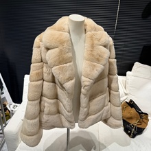 【香槟龙猫】Yves*Sal*奶香千金高级感时髦獭兔毛皮草外套女