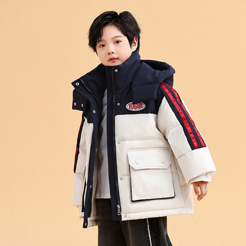 正品亲子白鸭绒男女童加厚羽绒服