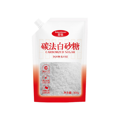 【整箱】百钻碳法白砂糖300克40袋家用管嘴装方便家庭烘焙用糖