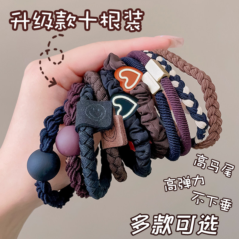 头绳女生皮套2024新款高端气质发圈皮筋扎头女发绳不伤发橡皮筋