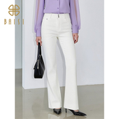 设计感小众高腰牛仔裤 百丝时髦洋气弹力显瘦长裤 女 新品 2026春季