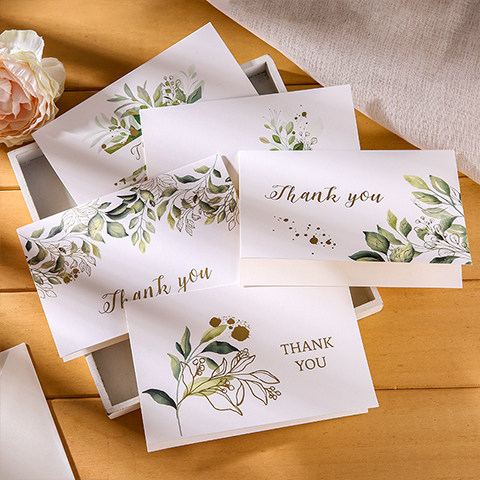 感恩节贺卡感谢父母送老师折叠空白手写留言ins风生日祝福小卡片