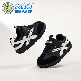 大黄蜂童鞋秋冬新款男宝宝鞋子小童学步女防滑软底儿童运动机能鞋