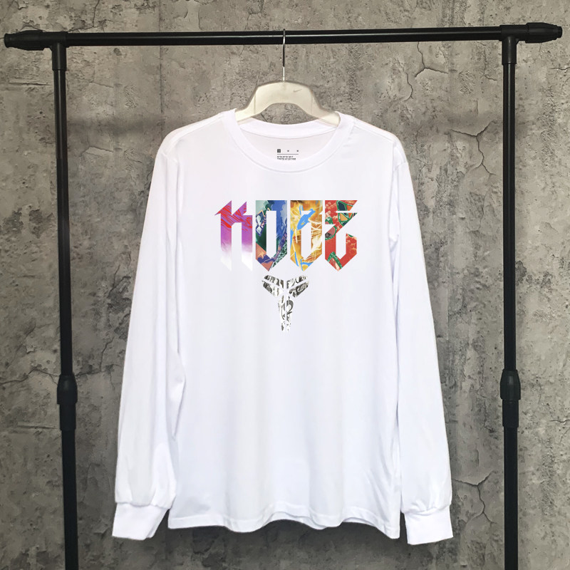 kobe科比大师之路美式宽松篮球运动长袖纯棉t恤百搭上衣打底衫男