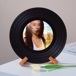 莫文蔚可定制高档黑胶唱片摆件新家电视柜壁龛桌面摆件创意礼品物