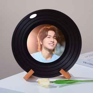 言承旭F4周边黑胶唱片摆件杂志架电视柜陈列酒吧摆件创意生日礼物