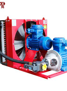 煤矿散热器冷凝器铜管铜翅片煤安证EXdIMb防爆风冷换热器表冷器