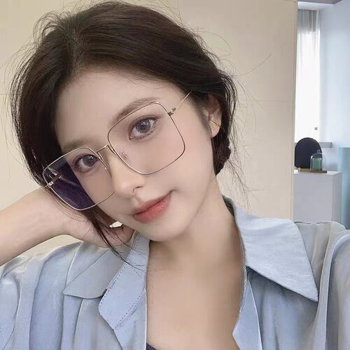 妆感镜素颜近视眼镜女大框显脸小韩版潮可配有度数防蓝光眼睛架