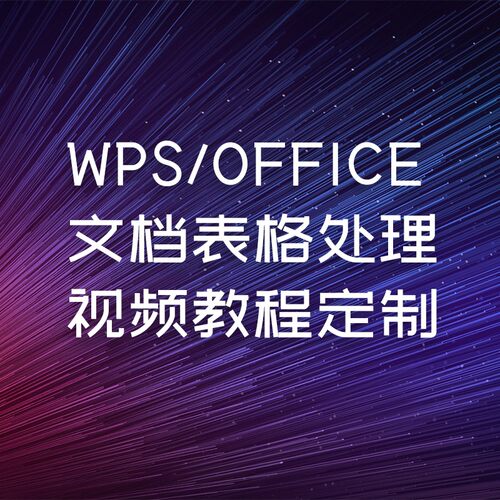 excel表格处理word文档制作设计美化 wps办公软件教程 技术指导