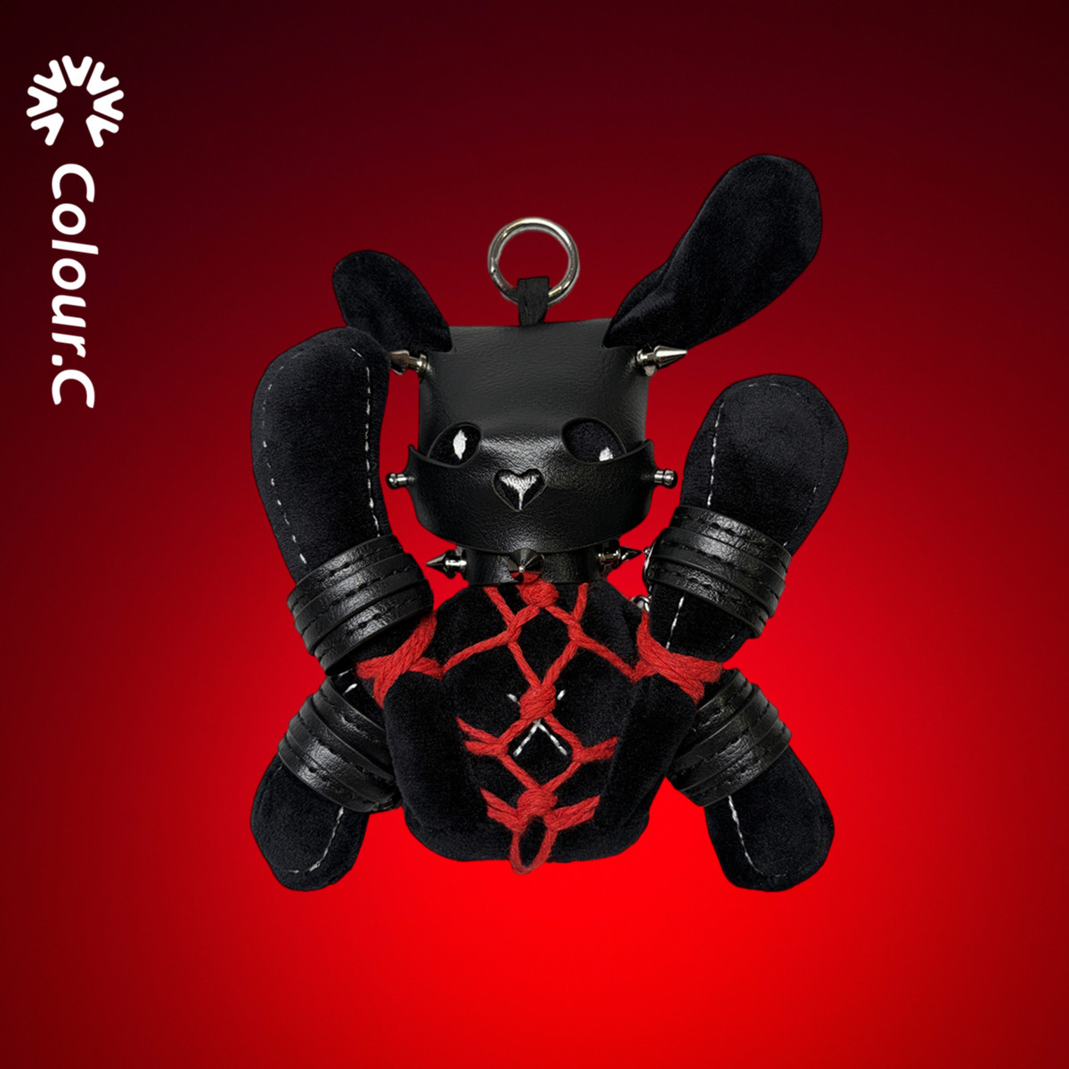 捆绑玩偶兔子挂件绳艺束缚毛绒玩具暗黑道具装饰绑带公仔创意礼物