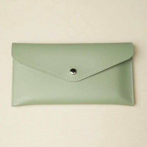 钱包女士2025新款一片式薄长款钱夹袋男式万元大钞现金收纳零钱包