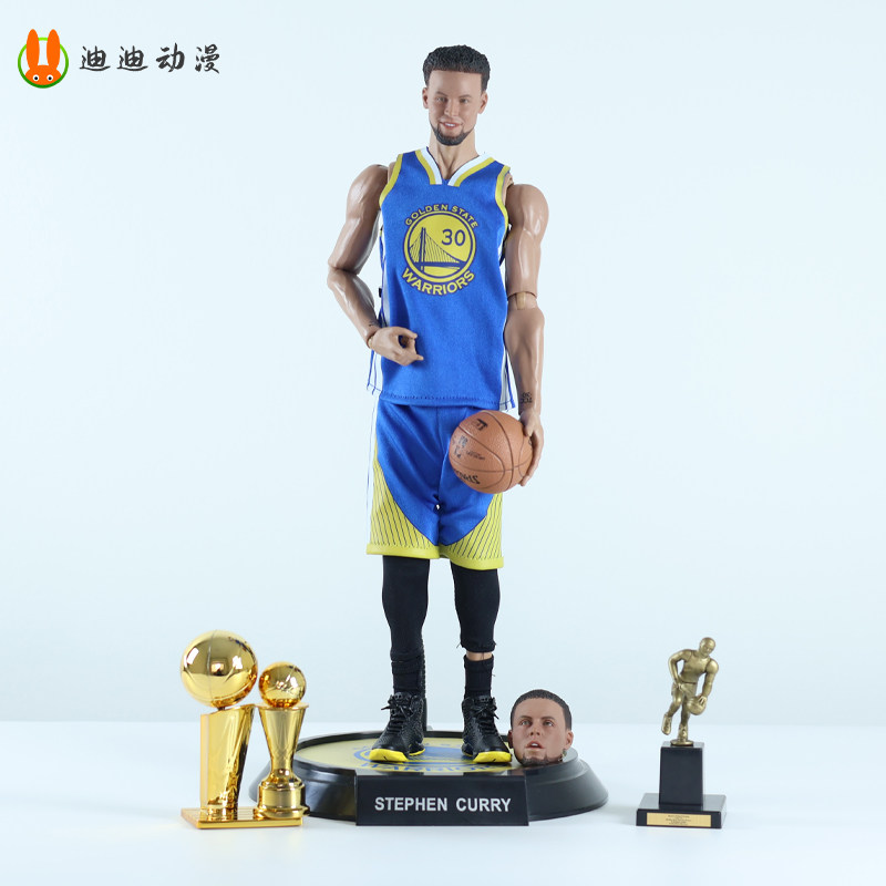 NBA球星库里兵人手办 1/6双头雕重制版 可动人偶模型摆件桌面男生