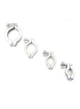 管套寿命长304支架手动阀配件易清洗氟胶阀门ISO-KFKF快换卡箍。