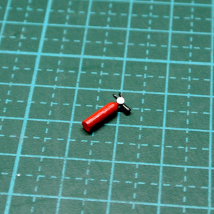 1:64比例灭火器车模场景配件修理厂DIY展示柜模型缩微道具摆件