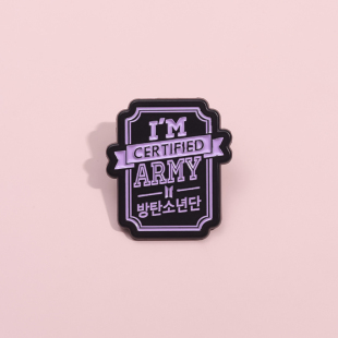 防弹少年团周边胸针粉丝应援饰品送朋友小礼物衣服背包帽子装饰品