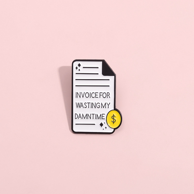 浪费我该死时间的发票胸针