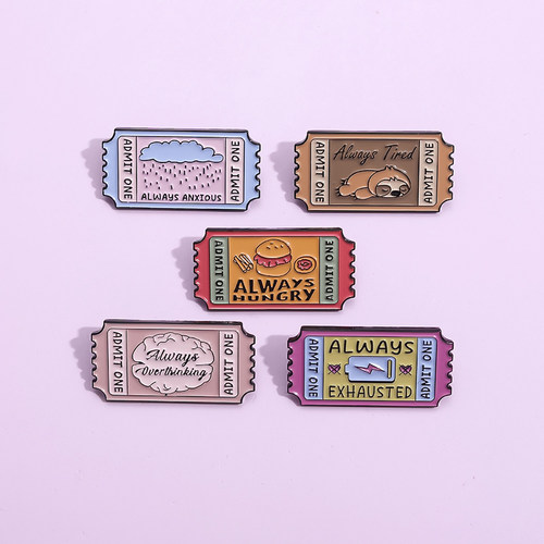 英文字母邮票胸针防走光扣徽章