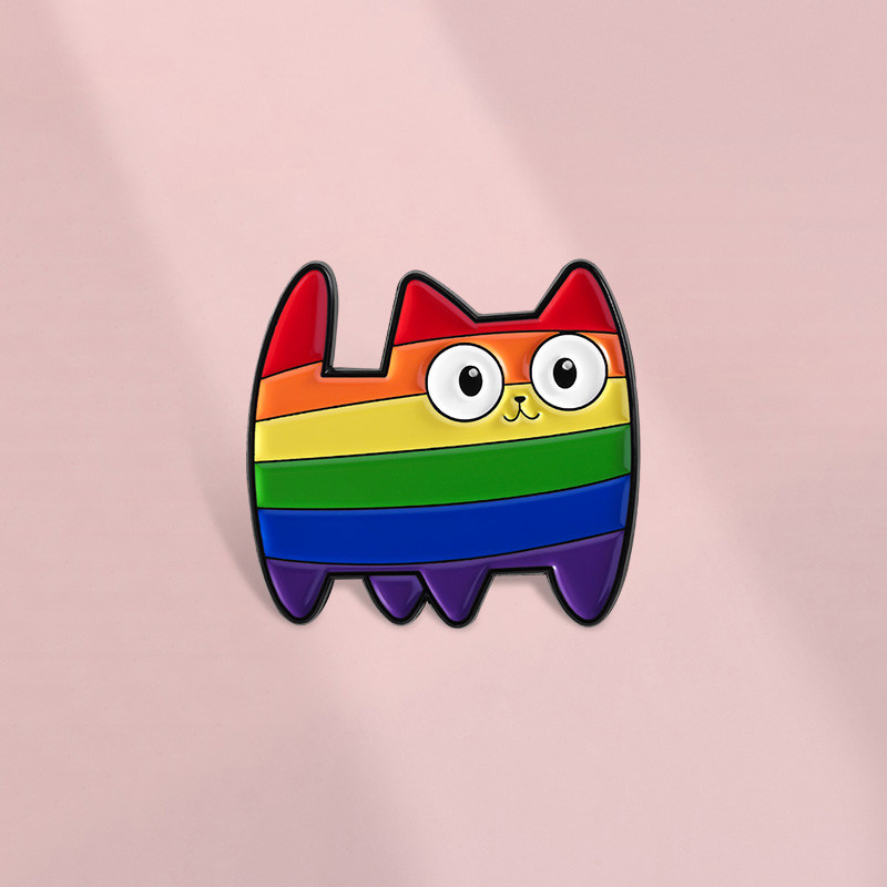 彩虹猫猫可爱卡通胸针金属徽章ins潮个性男女包包配饰礼物徽章,饰品/流行首饰/时尚饰品新,胸针,淘宝优惠券,粉丝福利购,淘宝优惠卷