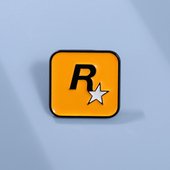 键盘字母R胸针男女百搭衣服包包装 饰品扣针金属徽章别针配饰勋章