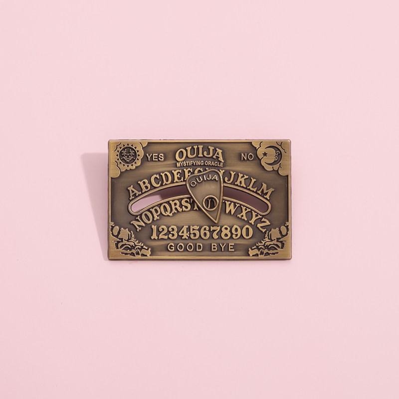 仿木质精神板金属胸针塔罗牌徽章