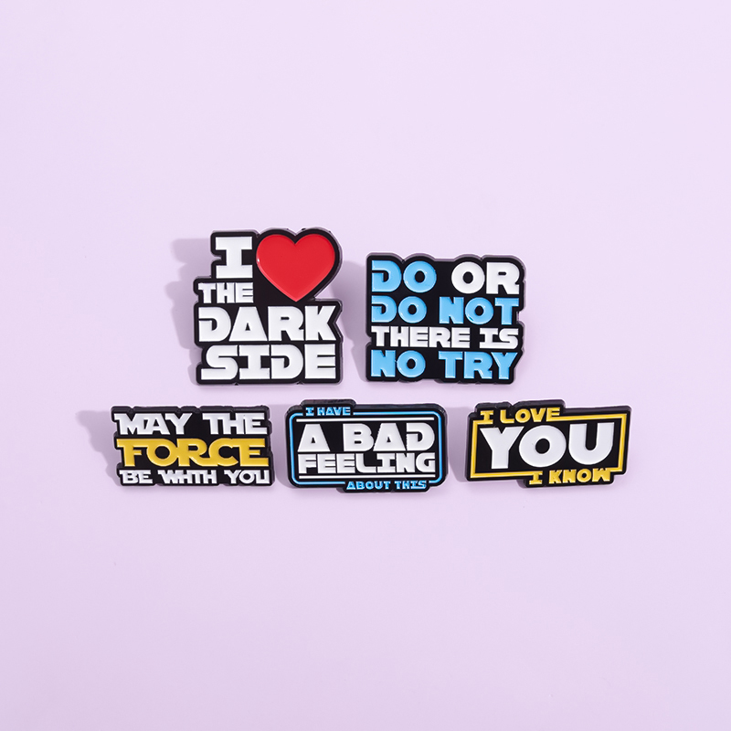 我喜欢黑暗的一面胸针金属徽章