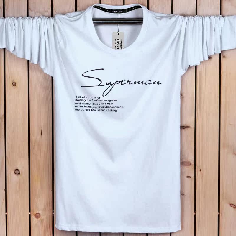 秋季男士長袖T恤棉寬松大碼青年韓版薄款上衣服秋衣男裝打底衫潮在類目 男裝, T恤中 - 來自Buy2taobao.com提供專業的淘寶代購服務