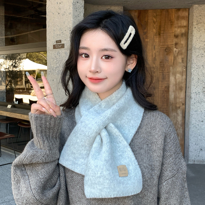 软糯百搭小围巾韩系氛围感围脖