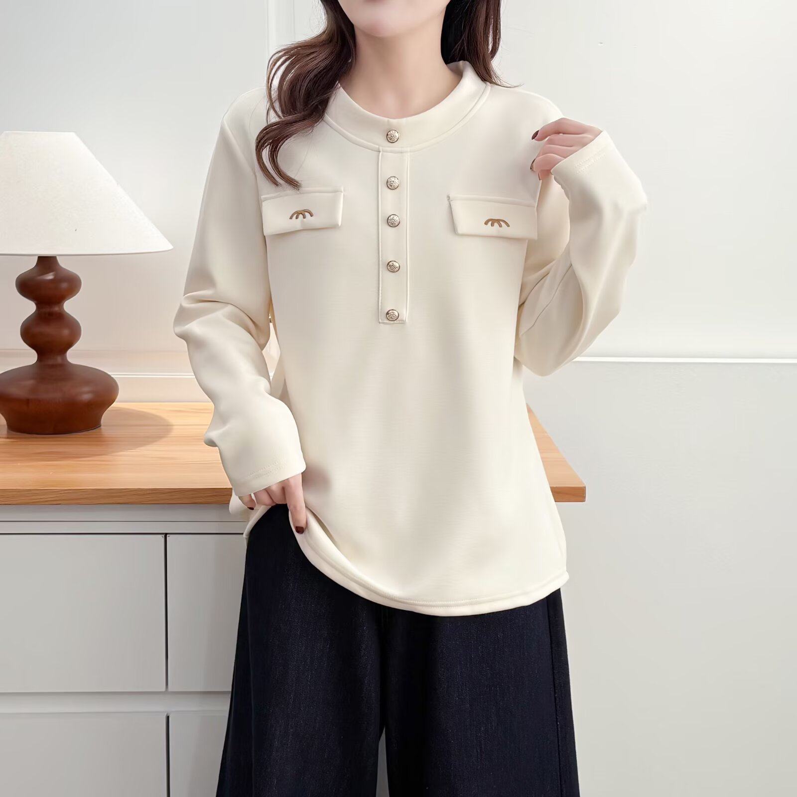 2026早春新款大码女装胖mm时尚设计感加绒加厚半高领长袖内搭T恤,女装/女士精品,大码内搭,淘宝优惠券,粉丝福利购,淘宝优惠卷