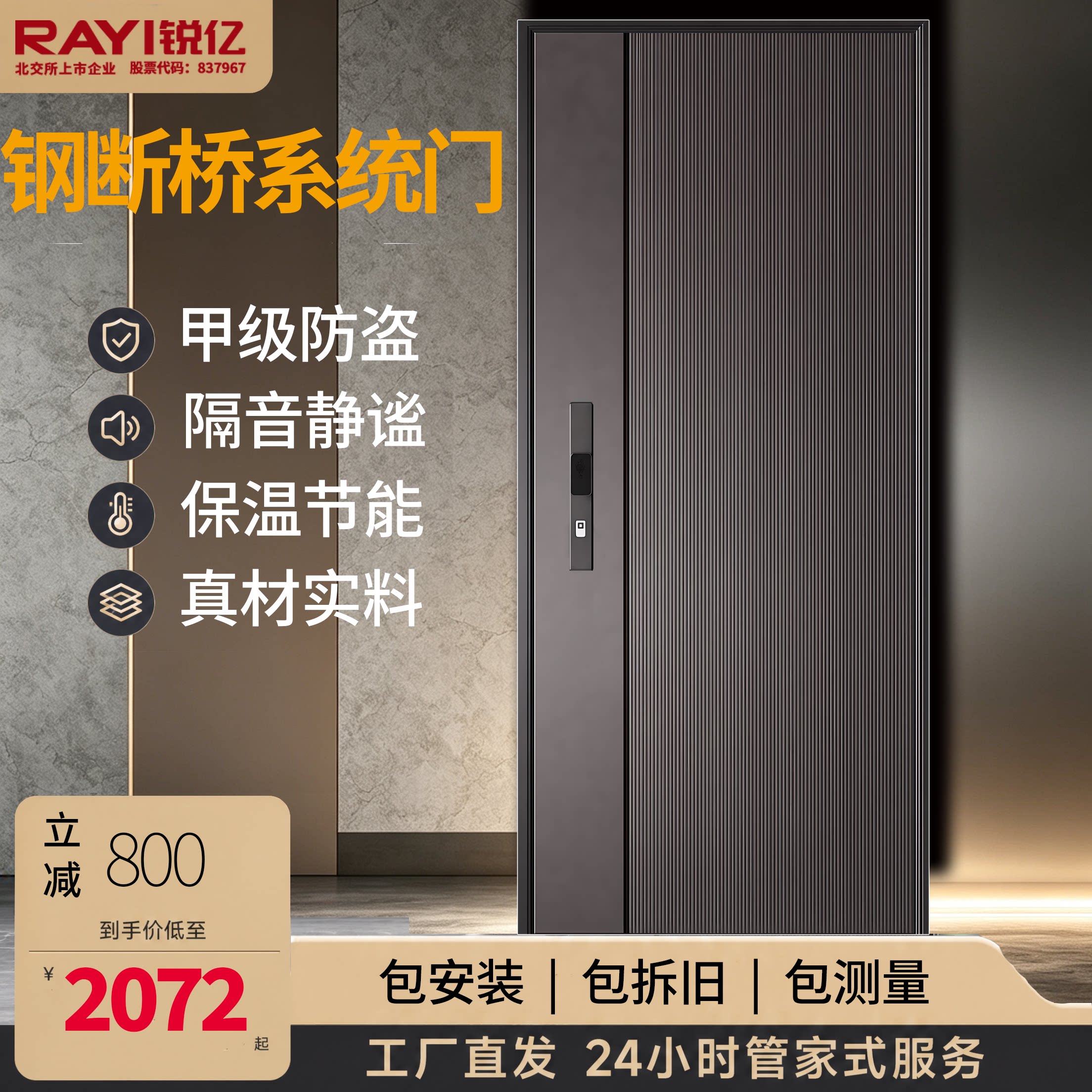 顺风顺水系列防盗门定制