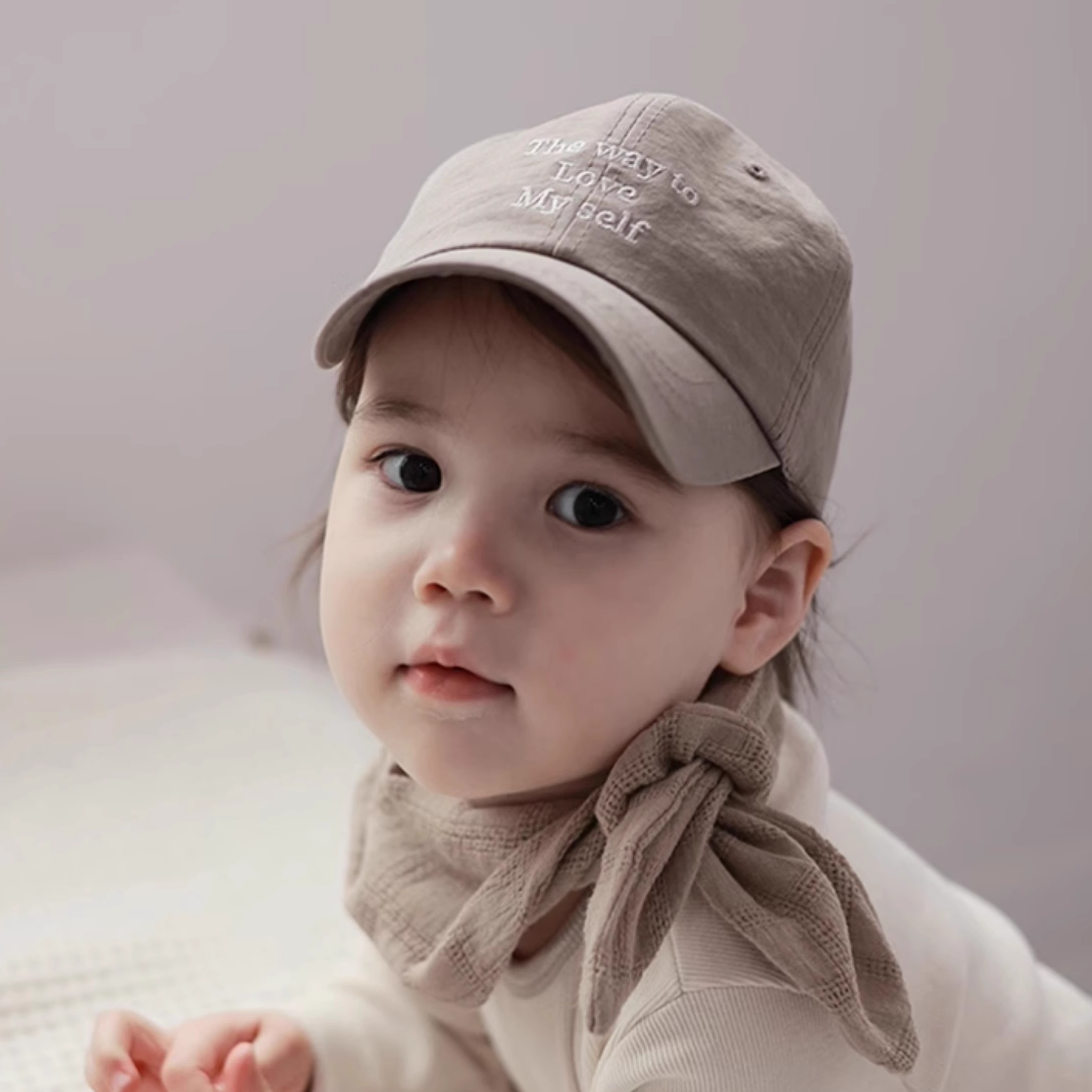 韩国进口1-5岁时尚纯棉婴幼儿童围巾男女宝宝百搭春秋季防风围薄